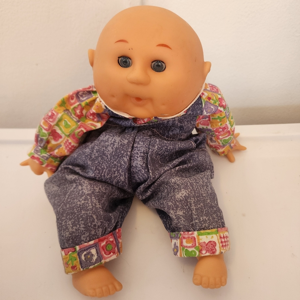 Vintage Uneeda Cabbage Patch Preemie Baby Doll Blue Eyes (1999) RARE!